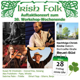 Irish Folk – Auftaktkonzert zum Workshopwochenende